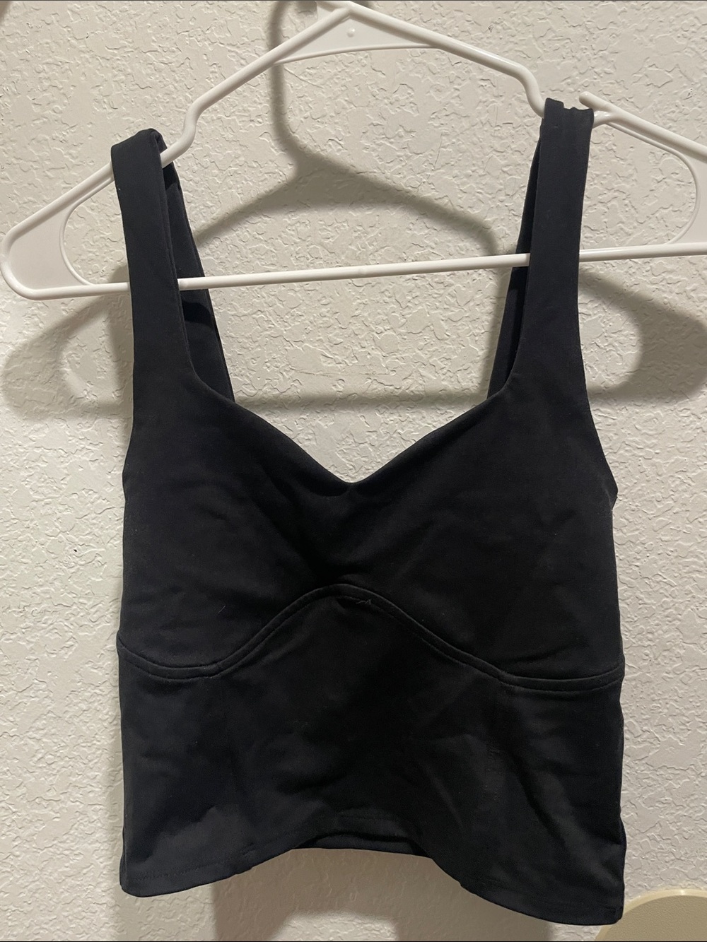 Abercrombie & Fitch Black Stretch Tank Bralette